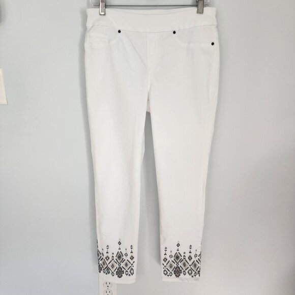 Chico's Beaded Pull-on Ankle Jegging, Chico's size 0, Like New - Picture 4 of 9